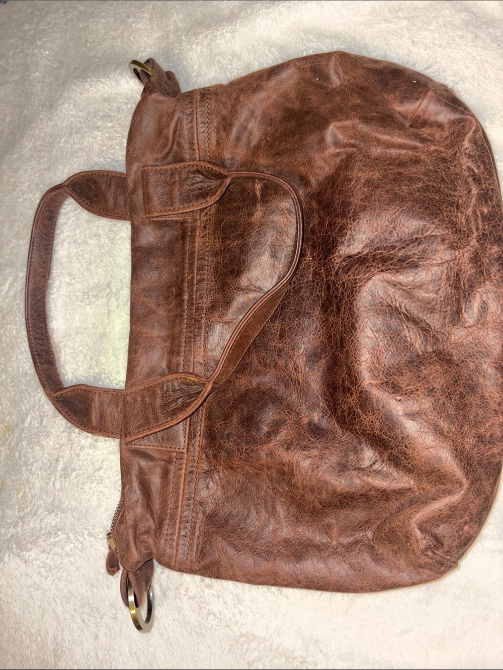 Brown Leather Tote Bag marry